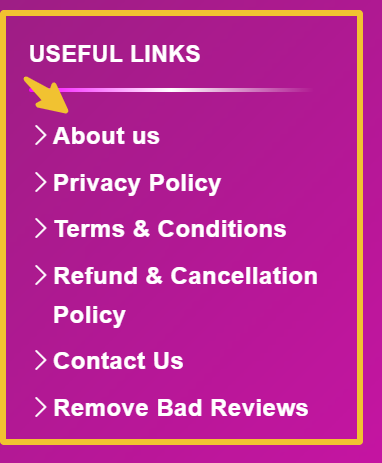 conditions refund policy