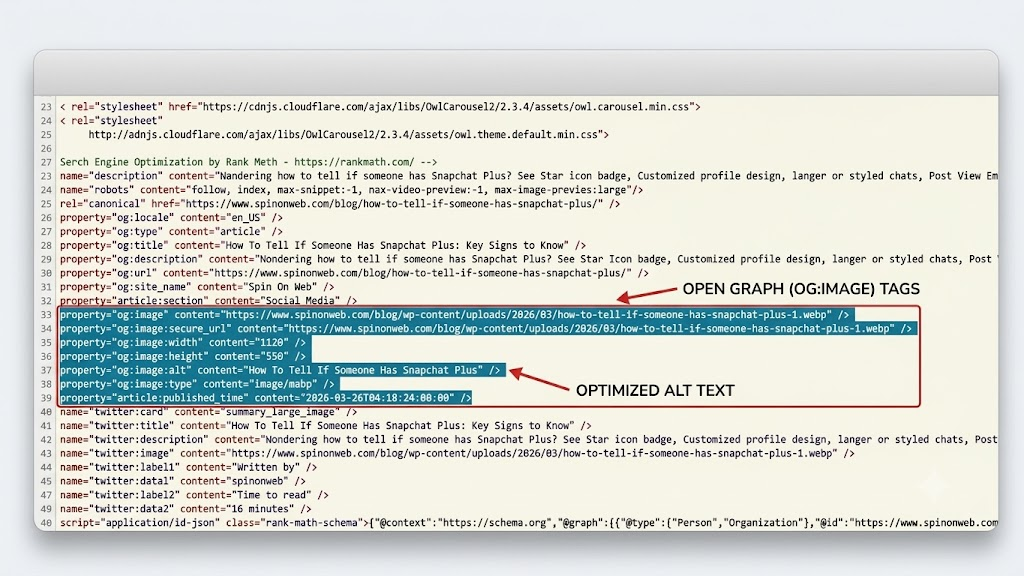 Relevant structured data and image signals