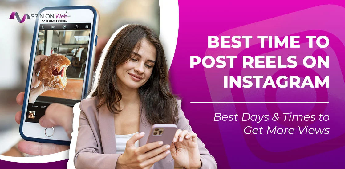 Infographic showing best time to post reels on Instagram based on Reddit and creator forum data insights