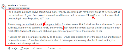 Reddit Users Also Point to Audience and Content