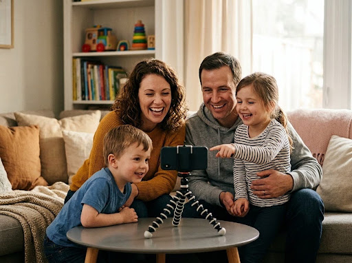 The goal is not to make your family look perfect or turn every private moment into content