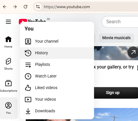 And select the bin icon 